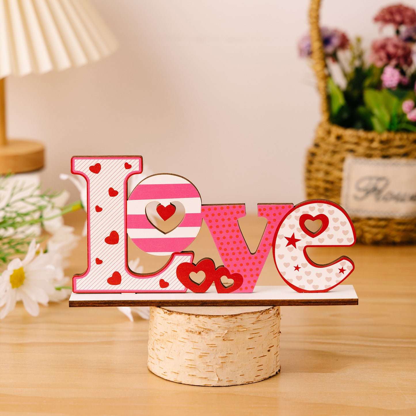 Love letter heart-shaped hollow decorative ornament